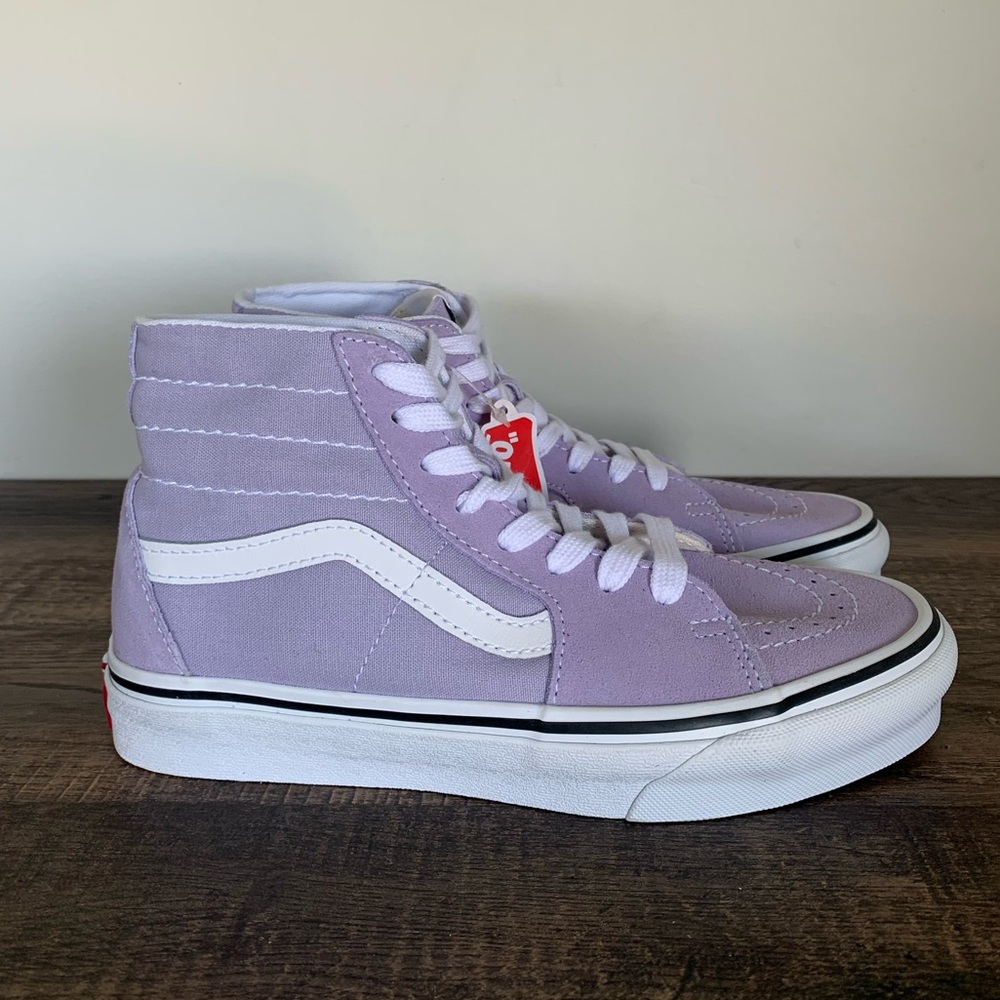 Vans NWT MTE Purple and White High Top Unisex Sneakers Size 6.5 Sk8